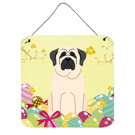 Carolines Treasures Easter Eggs Mastiff White Wall or Door Hanging Prints BB6017DS66